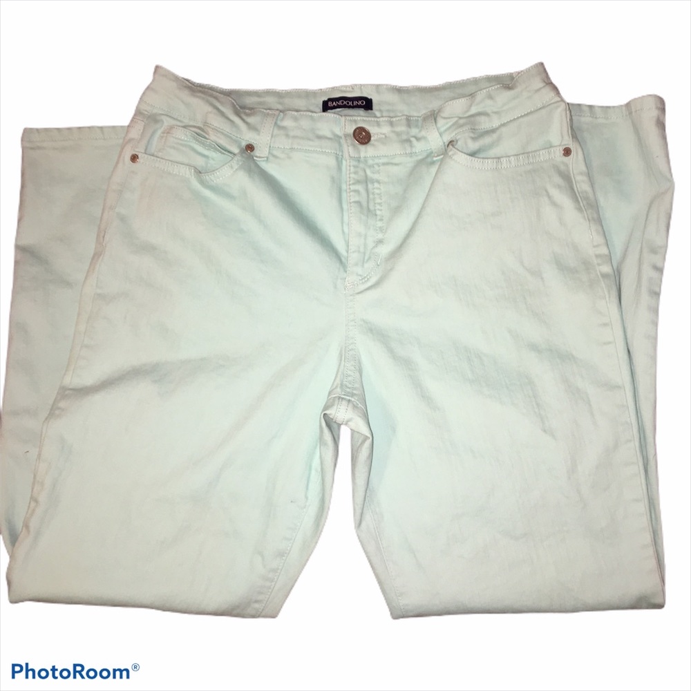 Bandolino ladies Mandie Jeans Lt Turquoise size 12